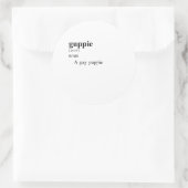 STICKER ROND GUPPIE (Sac)