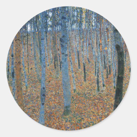 Sticker Rond Gustav Klimt Beech (Devant)