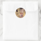 Sticker Rond Gustav Klimt ~ Le baiser (Sac)