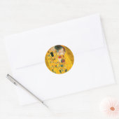 Sticker Rond Gustav Klimt Le Baiser (Enveloppe)