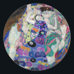 Sticker Rond Gustav Klimt Peindre La Vierge<br><div class="desc">La Vierge de Gustav Klimt (1913)</div>