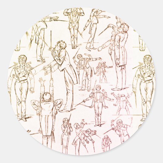 Sticker Rond Gustav Mahler - Conduite (Devant)