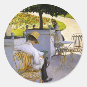 Sticker Rond Gustave Caillebotte - Les Orangers