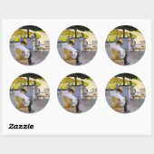 Sticker Rond Gustave Caillebotte - L'Oranger (Feuille)