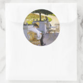 Sticker Rond Gustave Caillebotte - Orange Tree (Sac)