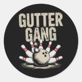 Sticker Rond Gutter Gang Bowling 1  (Devant)