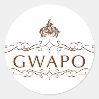 STICKER ROND GWAPO - FUNNY FILIPINO DESIGN