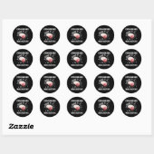 Sticker Rond Gym Grind Mind Refined Bodybuilding Funny Gym Rat  (Feuille)