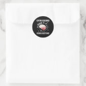 Sticker Rond Gym Grind Mind Refined Bodybuilding Funny Gym Rat  (Sac)