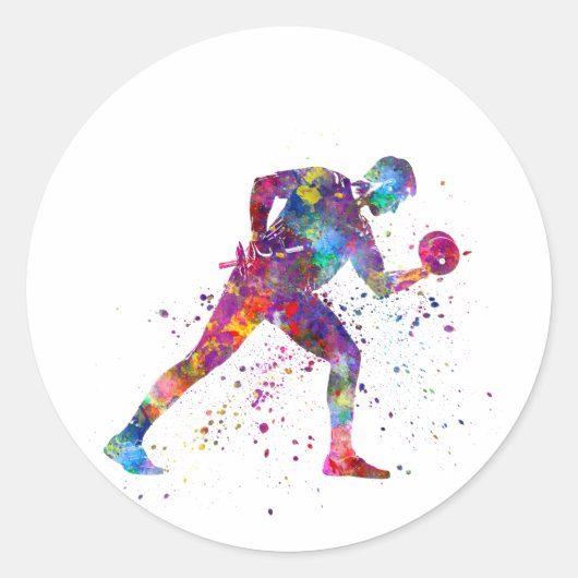 Sticker Rond gymnastics exercise (Devant)