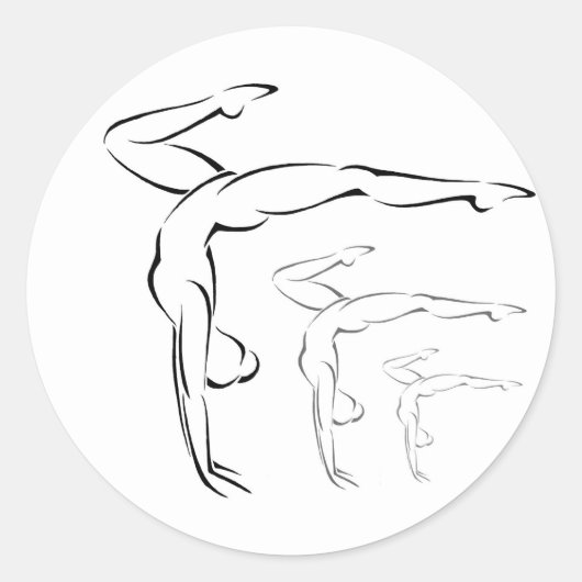 Sticker Rond Gymnastique (Devant)