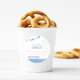 Sticker Rond Gymnastique fête d'anniversaire