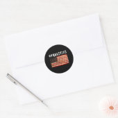Sticker Rond Gymnastique Grunge American USA (Enveloppe)