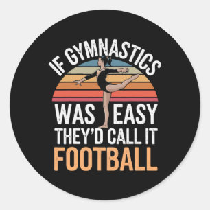 Sticker Rond Gymnastique Gymnaste Fille Roue Uni-enfant Noir