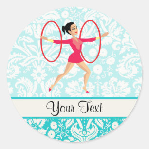 Sticker Rond Gymnastique Rythmique