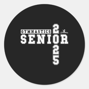Sticker Rond Gymnastique Senior Night Gymnastique Senior 2025 G