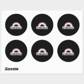 Sticker Rond Gynephilia Pride (Feuille)