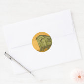 Sticker Rond Gypsy caravan (Enveloppe)