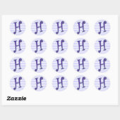 STICKER ROND H (Feuille)