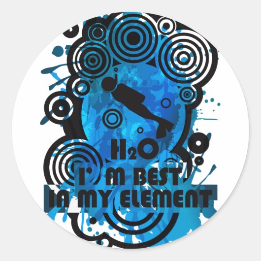 STICKER ROND H2O_DIVER (Devant)
