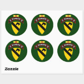 Sticker Rond H Co, 75e régiment d'infanterie - Rangers, Vietnam (Feuille)