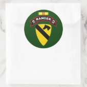 Sticker Rond H Co, 75e régiment d'infanterie - Rangers, Vietnam (Sac)