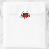 Sticker Rond H.I.I.T. Ignorer (Sac)