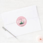 Sticker Rond "H pour JAMBON" | Conception de l'alphabet (Enveloppe)