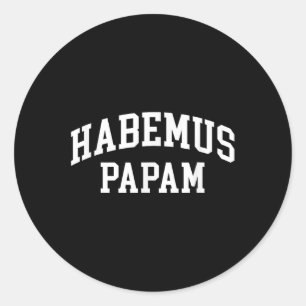 Sticker Rond Habemus Papam 2025 Élection Vatican Nouveau Pape