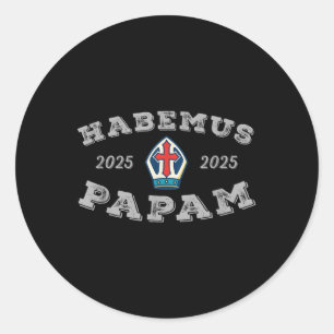 Sticker Rond Habemus Papam Pope Election 2025 Leon Xiv