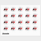 Sticker Rond Habillement Shop-Daisy thème (Feuille)