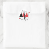 Sticker Rond Habillement Shop-Daisy thème (Sac)