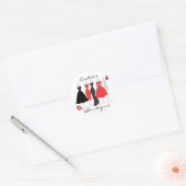 Sticker Rond Habillement Shop-Daisy thème (Enveloppe)