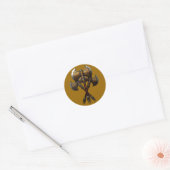 Sticker Rond Hache des conflits (Enveloppe)