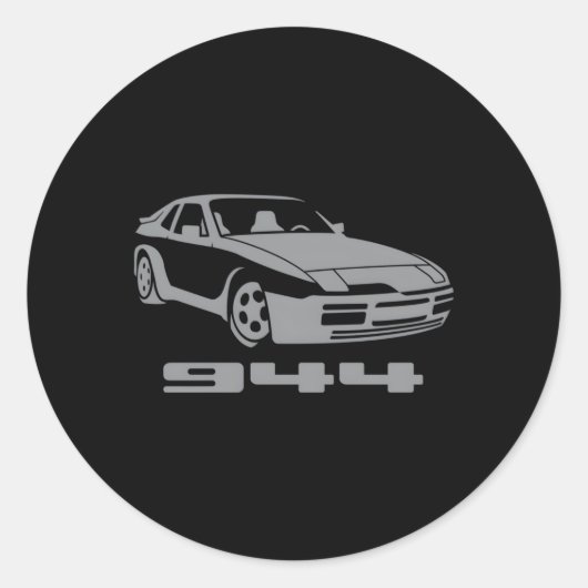 Sticker Rond Hack Racing 944 944 Grey Small (Devant)