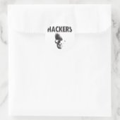 Sticker Rond Hackers (Sac)