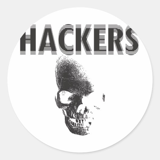 Sticker Rond Hackers (Devant)