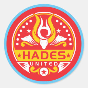 Sticker Rond Hades a uni l'autocollant de logo