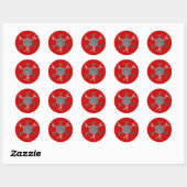 Sticker Rond Haeckel (Feuille)