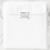 STICKER ROND HAIKU 36 (Sac)