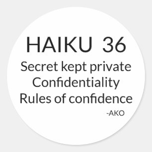 STICKER ROND HAIKU 36