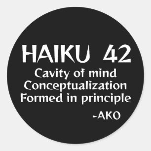 STICKER ROND HAIKU 42