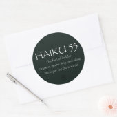 STICKER ROND HAIKU 55 (Enveloppe)