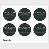 STICKER ROND HAIKU 55 (Feuille)