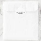 Sticker Rond Haiku est simple (Sac)
