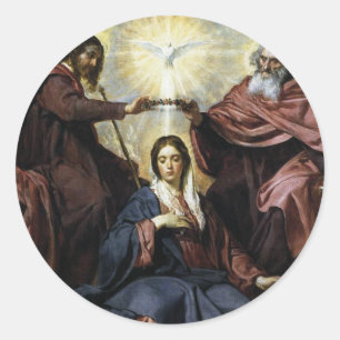 STICKER ROND HAIL HOLY QUEEN