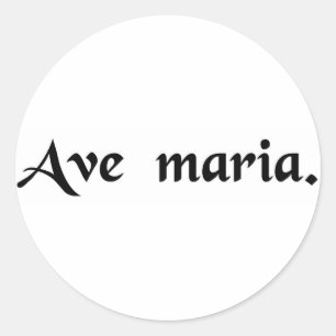 Sticker Rond Hail Mary