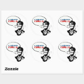 STICKER ROND HAINE RÉPUBLIQUE (Feuille)