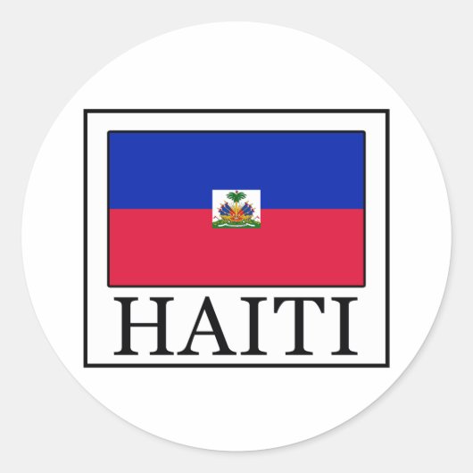 Sticker Rond Haïti (Devant)