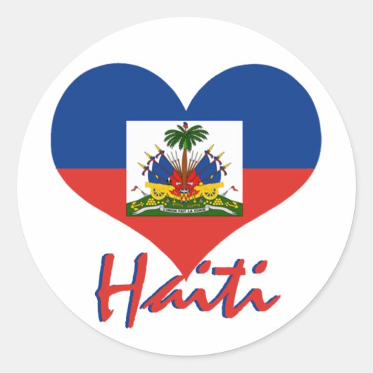 Sticker Rond Haïti (Devant)